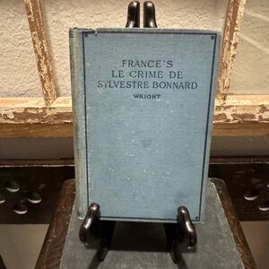 Antique Le Crime de Sylvestre Bonnard Blue French Book